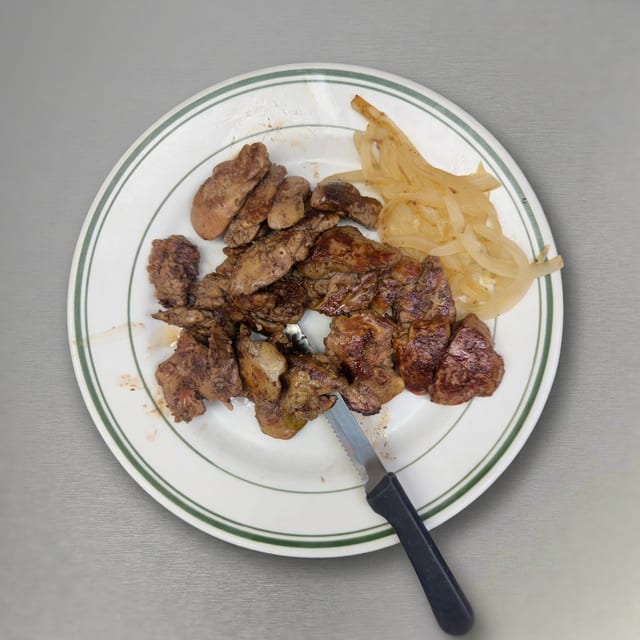 Grilled Chicken Livers Special.