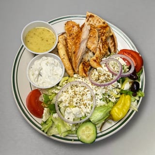 Chicken Gyro with Greek Salad