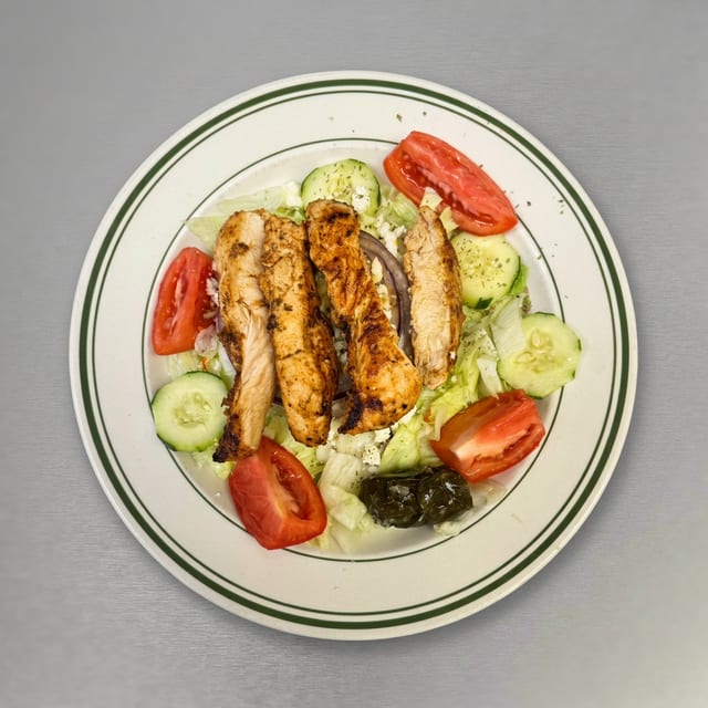 Greek Salad with Grilled Protein.