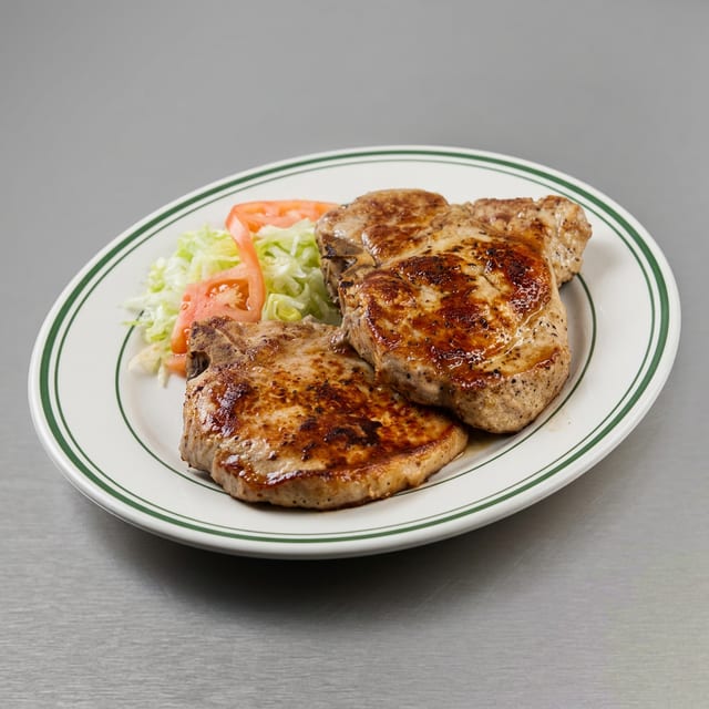 2 Grilled Pork Chops Special.