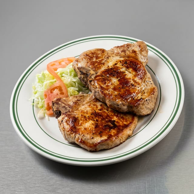 2 Grilled Pork Chops Special.
